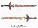 PRE-ORDER KOMSCO South Korea 2024 SWORD OF SAINT MICHAEL Edition Rose Gold Glided - Angel Sword 2.5 oz .999 Silver Stacker Letter Opener