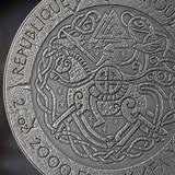 Cameroon 2026 2000 Francs ROLAND OF NORMANDY: The Way to Valhalla 2oz .999 Antique finish Silver