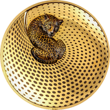 Palau 2024 $20 Leopard Camouflage Of Nature 5oz .9999 Silver Gilded Proof Coin