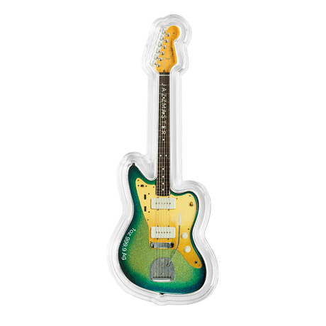 Solomon Islands 2024  Fender Jazzmaster Surf Guitar 1 oz Silver Coin