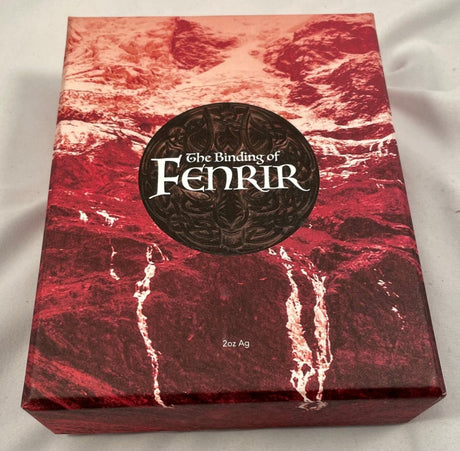 Republique du Tchad 2021 10000 Francs Binding of Fenrir 2 Oz Antiqed Silver 11.5 oz Copper Coin