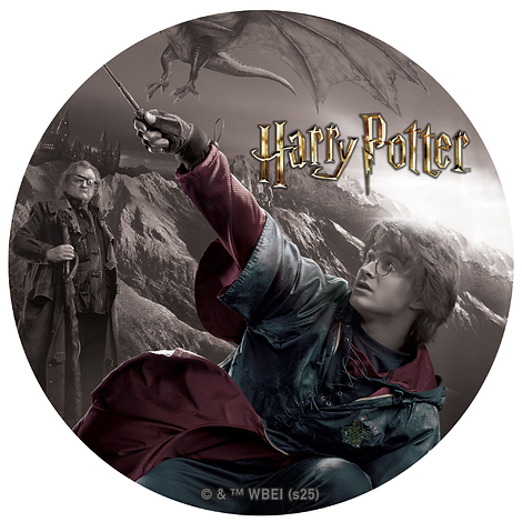 Niue 2025 $5 HARRY POTTER AND THE GOBLET of FIRE 2 Oz Coloured Antique Silver Reverse Dramatic