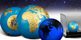 Barbados 2023 $5 BLUE MARBLE Glow in the Dark Planet Earth 3 Oz Silver Coin