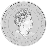 Australia Lunar Series III 2024 $1 Year of the White Dragon 1oz .9999 Silver in Card ANDA Edition Perth Mint