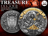 Cameroon 2024 2000 Francs CFA TREASURE ISLAND 2oz .999 Silver