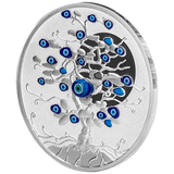 Niue 2025 TREE OF LUCK: Nazar Eye - 1 Oz .999 Silver Coin
