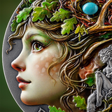 Cameroon 2026 2000 Francs DRYAD- Nature Spirits - 2 oz Antique finish .999 Silver Coin