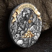 Cameroon 2024 2000 Francs CFA TREASURE ISLAND 2oz .999 Silver