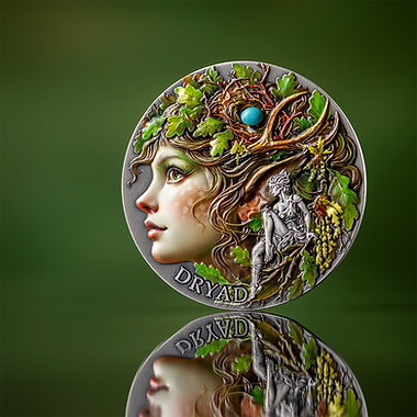 Cameroon 2026 2000 Francs DRYAD- Nature Spirits - 2 oz Antique finish .999 Silver Coin