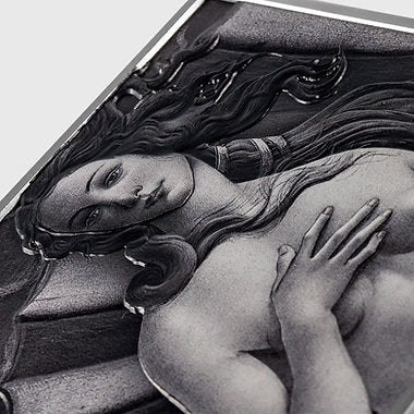 Chad 2023 10000 Francs The Birth of Venus 33.5 oz Copper Core 2 oz .999 Silver High Relief Coloured Coin Only 333 Minted