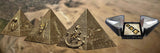 Djibouti 2026 200 Francs PYRAMIDS OF GIZA - 3 Coin Set - 6 oz .999 Antique Silver Coins