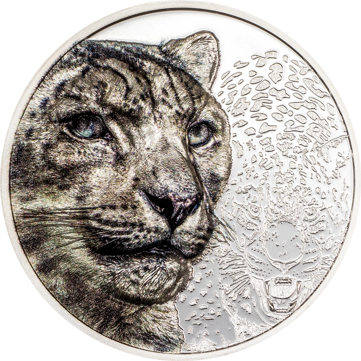 Mongolia 2024 500T Snow Leopard 1 Oz .999 Silver Proof Coin CIT Smartminting®