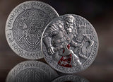 Cameroon 2026 2000 Francs ROLAND OF NORMANDY: The Way to Valhalla 2oz .999 Antique finish Silver