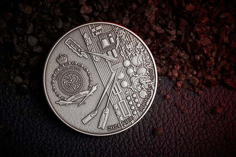 Niue 2024 $5 FUKUSHIMA - HUMAN TRAGEDIES 2 oz .999 Silver UV Highlights
