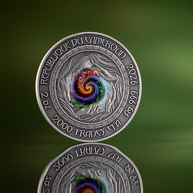 Cameroon 2026 2000 Francs DRYAD- Nature Spirits - 2 oz Antique finish .999 Silver Coin