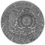 Niue 2023 $5 TAIZONG OF TANG Legends of the Great Chinese Emperors 2 Oz .999 Antiqued Silver Gilded