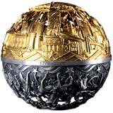 Samoa 2026 $5 REVOLUTION and FREEDOM 2 Oz .999 Antiqued Silver Filigree Spherical Coin