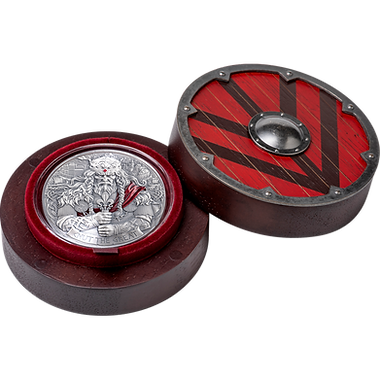 PRE-ORDER Cameroon 2025 2000 Francs KING CNUT THE GREAT: The Way to Valhalla 2oz .999 Antique finish Silver