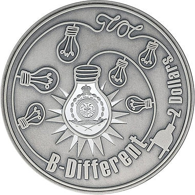 Niue 2025 $2 SHEEP B-Different High Relief 2 oz .999 Antique Silver Coin