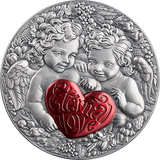Cameroon 2026 2000F Eternal Love Celestial Beauty 1 oz .999 Antiqued Silver Coin