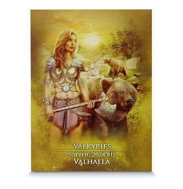 Germania Mint 2024 5 Mark Valkyries Solveig Valhalla 1 oz .9999 Silver Black and Gold