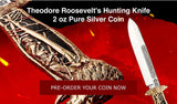 Samoa 2025 $5 Theodore Roosevelt's Hunting Knife 2 oz Pure Silver Coin