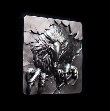 KOMSCO South Korea 2025 Furious Beasts EAGLE 2 oz .999 Silver Antique Stacker
