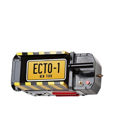 Niue 2024 $5 Ghostbusters™  Ecto-1 License Plate Shaped 2 oz .999 Silver Antiqued Coloured Coin