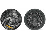Cameroon 2023 2000 Francs  Achilles: Great Greek Mythology 2 Oz Antique Silver Coin