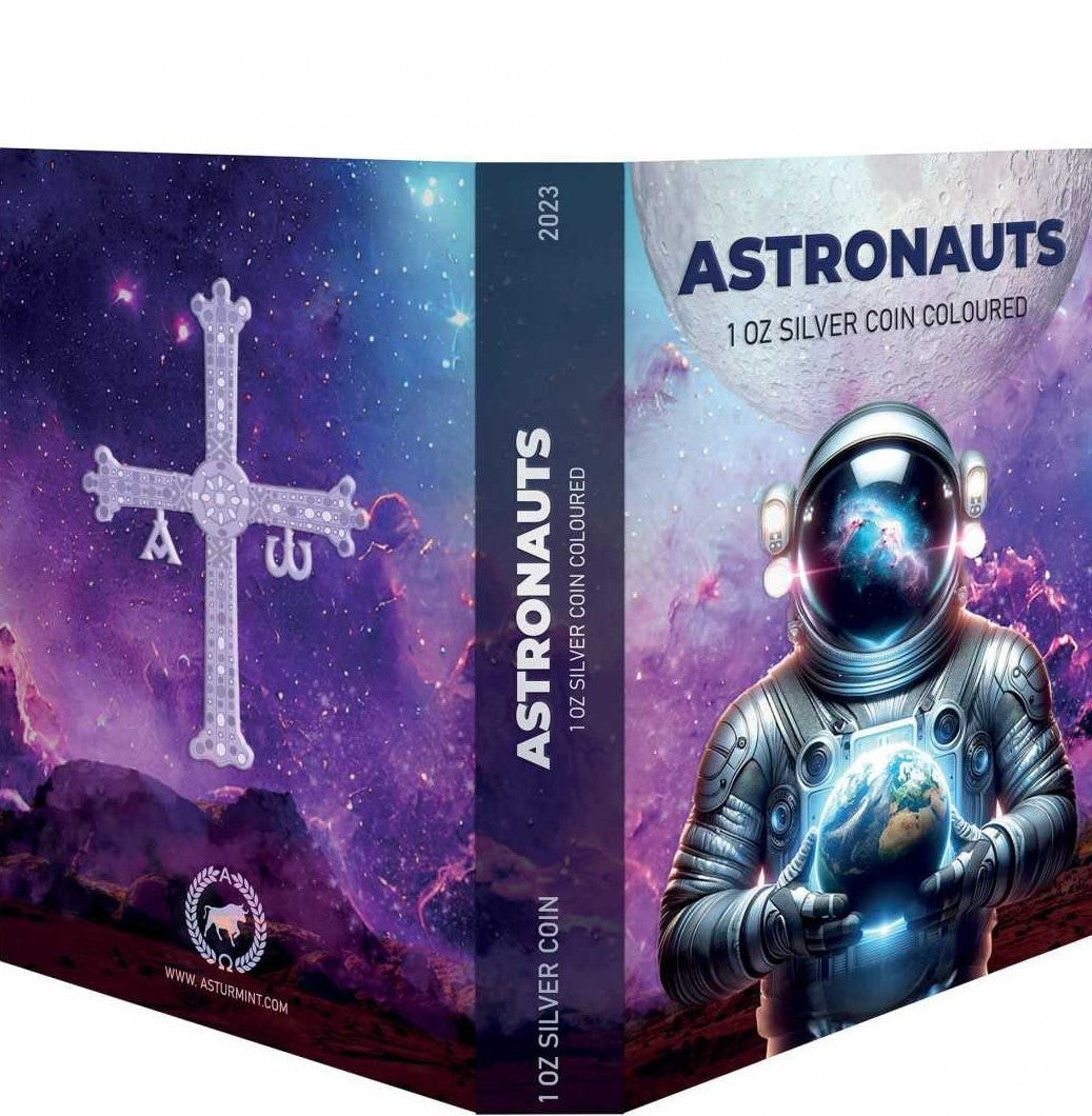 Canada 2023 $5 ASTRONAUTS Coloured 1oz 999.9 Silver Coin