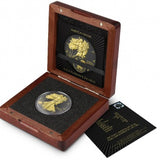 United States of America 2023 $1 BLACK PLATINUM American Eagle 1oz Silver Coin Case and Certificate