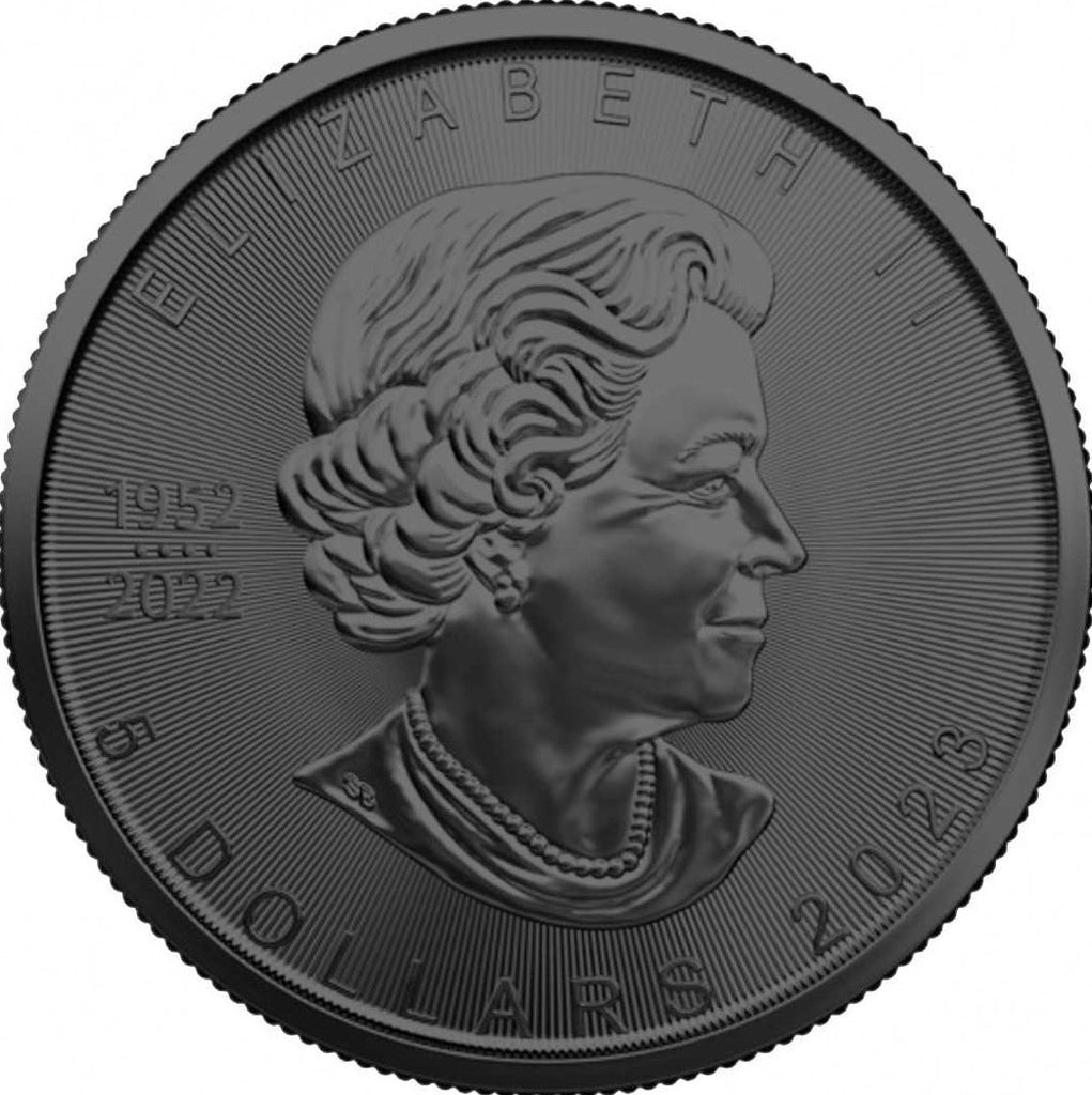 Canada 2023 $5 BURNING RIDER Dark Riders 1 Oz .9999 Coloured Silver Coin Obverse