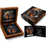 Canada 2023 $5 BURNING RIDER Dark Riders 1 Oz .9999 Coloured Silver Coin Case Box and Certificate