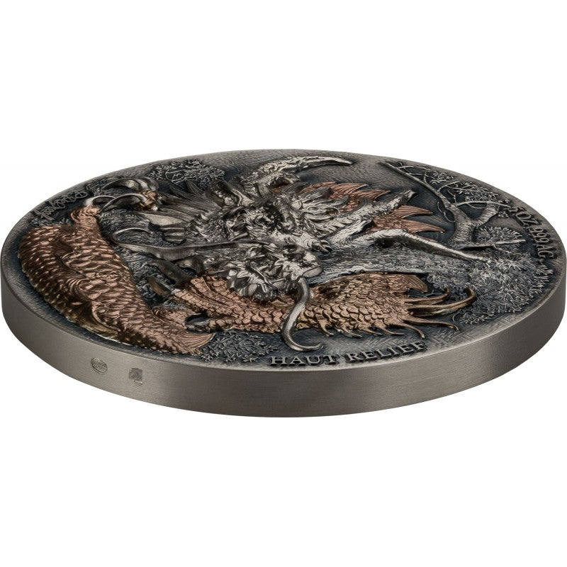 Ivory Coast 2024 5000 Francs DRAGON Edition Signature Set 2 x 5oz Silver Coin