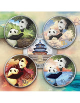China 2023 10 Yuan AIR Panda Four Elements 30g .999 Silver Coin