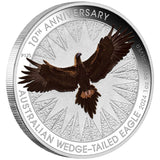 Australia 2024 $1 Wedge-taled Eagle Coloured 1 oz .9999 Silver Perth Mint