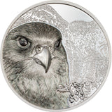 Mongolia 2023 2000 Togrog FALCON Wild Mongolia Ultra High Relief 3 Oz .999 Silver Coin CIT Smartminting®
