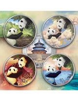 China 2023 10 Yuan WATER Panda Four Elements 30g .999 Silver Coin