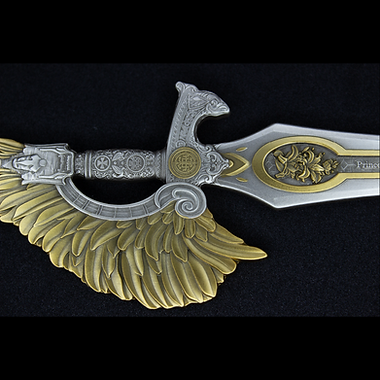 PRE-ORDER KOMSCO South Korea 2024 SWORD of SAINT GABRIEL Gold Glidedl Edition 2.5 oz .999 Antiqued Silver Stacker Letter Opener