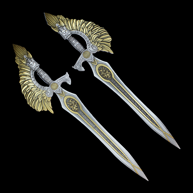 PRE-ORDER KOMSCO South Korea 2024 SWORD of SAINT GABRIEL Gold Glidedl Edition 2.5 oz .999 Antiqued Silver Stacker Letter Opener