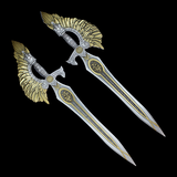 PRE-ORDER KOMSCO South Korea 2024 SWORD of SAINT GABRIEL Gold Glidedl Edition 2.5 oz .999 Antiqued Silver Stacker Letter Opener