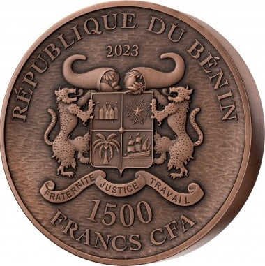 Benin 2023 1500 Francs GIANT PANDA 1 Kg Kilo Copper Coin