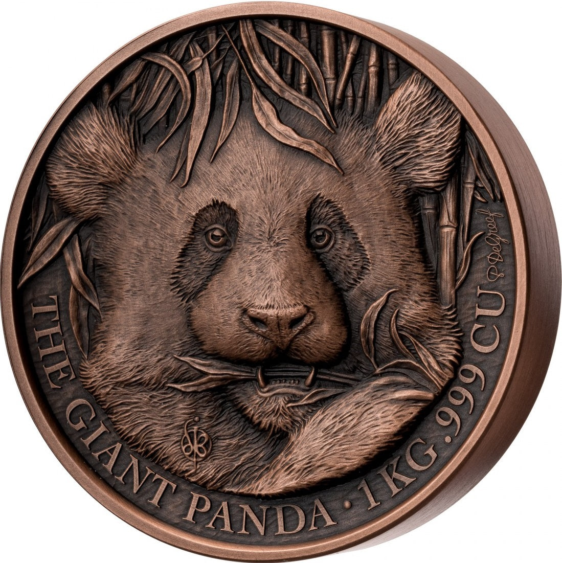 Benin 2023 1500 Francs GIANT PANDA 1 Kg Kilo Copper Coin
