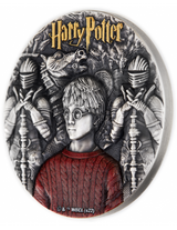 Niue 2022 $5 HARRY POTTER AND THE PHILOSOPHERS STONE 2 Oz Coloured Antique Silver Coin