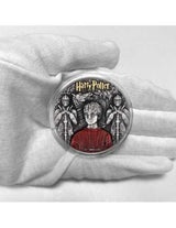Niue 2022 $5 HARRY POTTER AND THE PHILOSOPHERS STONE 2 Oz Coloured Antique Silver Coin