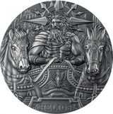 Cook Islands 2022 $20 HELIOS Gods of The World 3 Oz Antique Silver Coin
