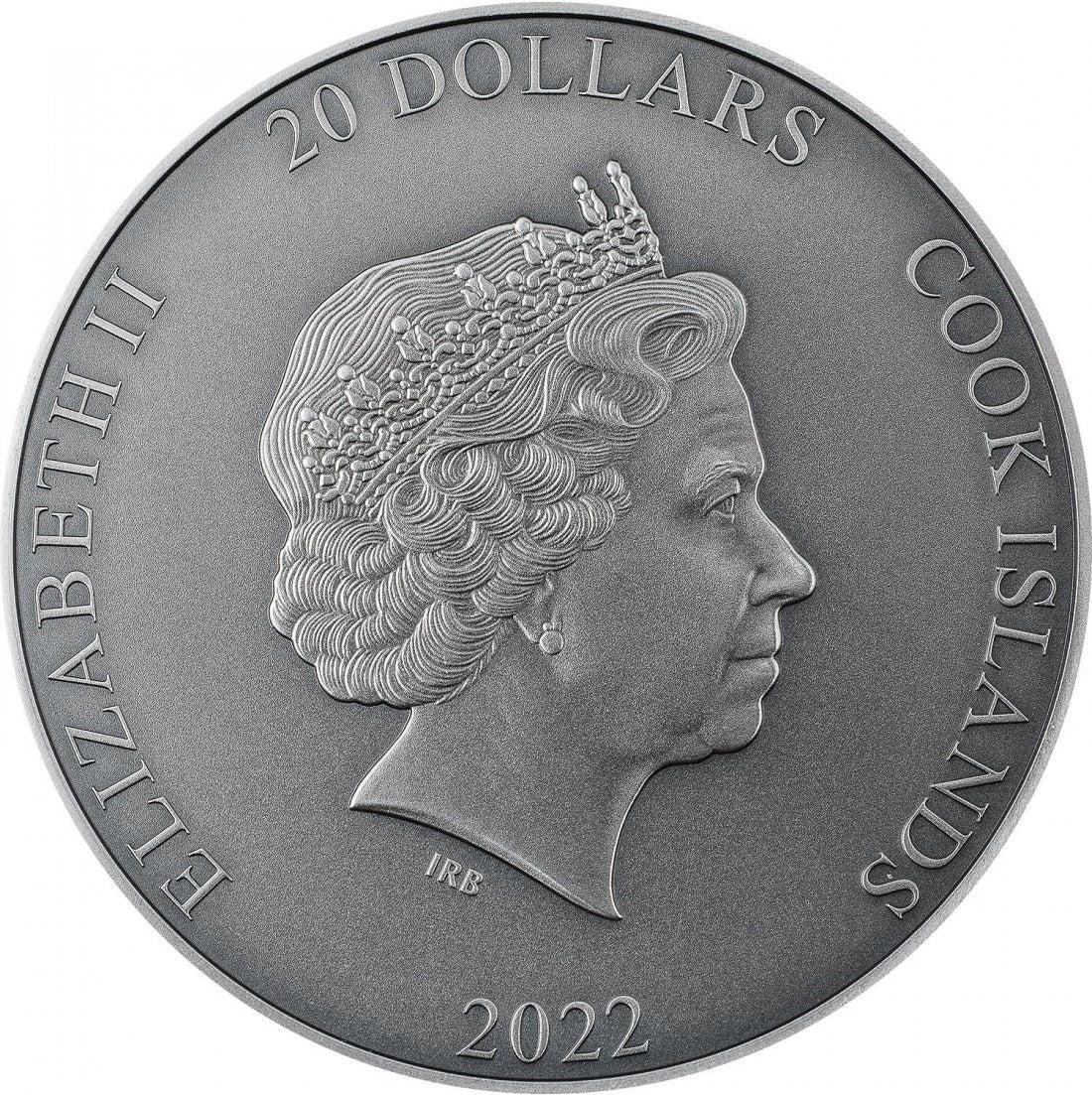Cook Islands 2022 $20 HELIOS Gods of The World 3 Oz Antique Silver Coin
