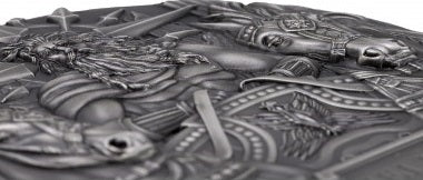Cook Islands 2022 $20 HELIOS Gods of The World 3 Oz Antique Silver Coin