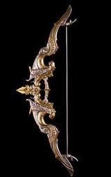 PRE-ORDER KOMSCO South Korea 2025 DIVINE WEAPONS Crescent Bow 2 oz .999 Gilded Antiqued Silver Stacker