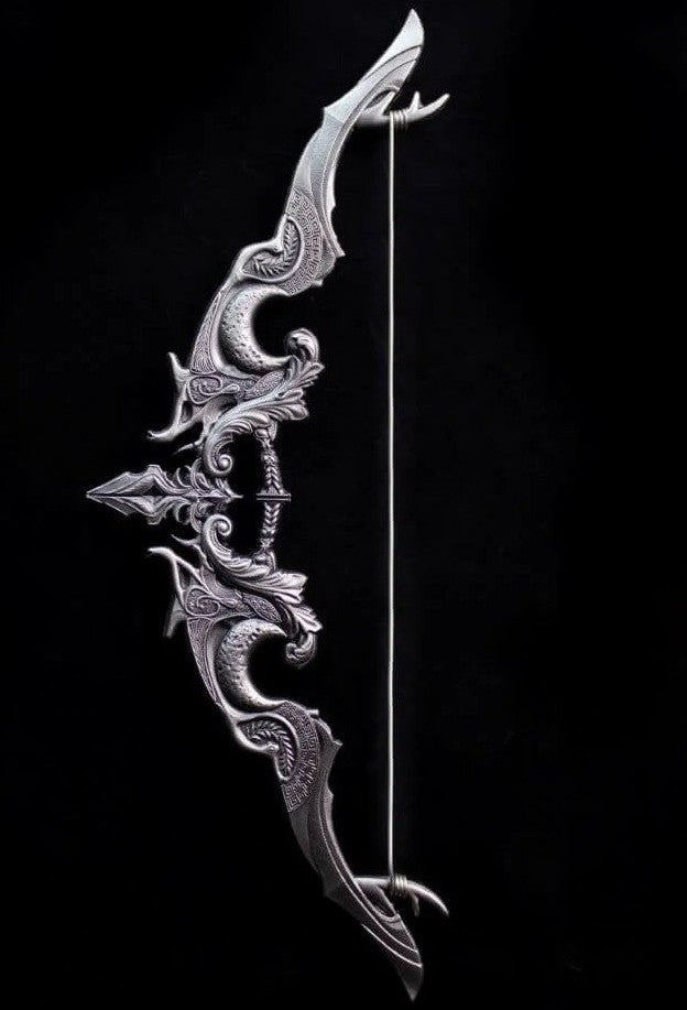 KOMSCO South Korea 2025 DIVINE WEAPONS Crescent Bow 2 oz .999 Silver Antiqued Stacker